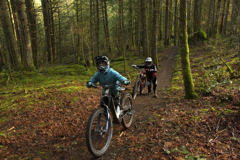 Bean Trailer Camping with a Professional Mountain Biker