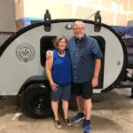 Owner(s) standing next to their Bean Trailer