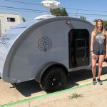 Owner(s) standing next to their Bean Trailer