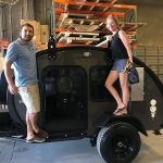 Owner(s) standing next to their Bean Trailer