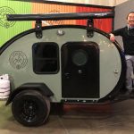 Bean Customers posing by their new trailer