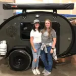 Bean Customers posing by their new trailer