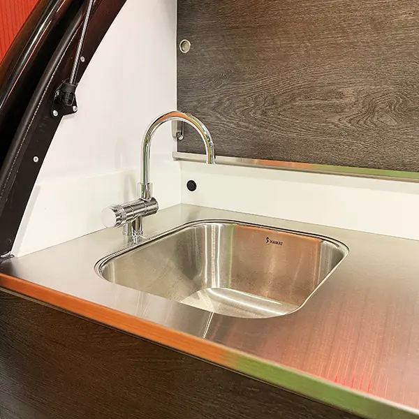 built-in premium sink and water system