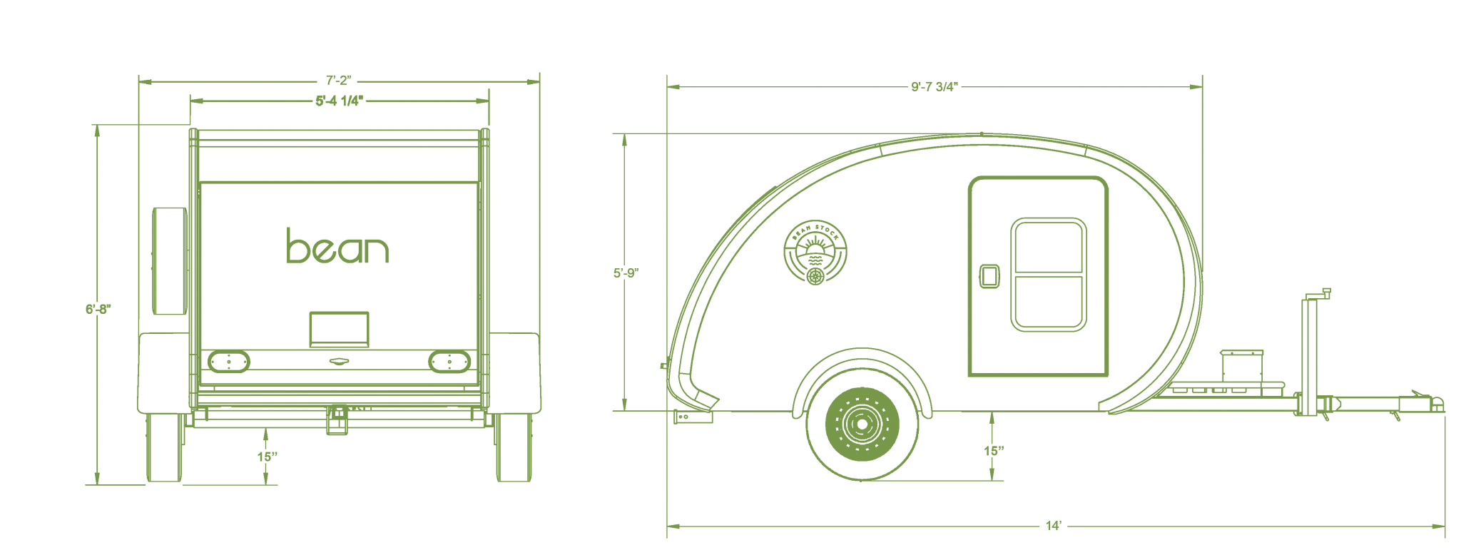 Bean Stock Affordable Teardrop Trailers Made in Utah Bean Trailer