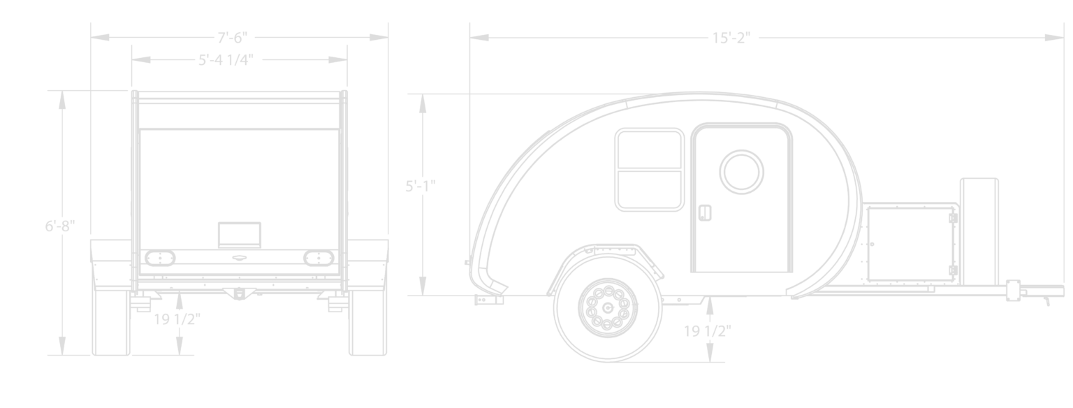 Rugged Teardrop Camper for Adventure Seekers| Bean Trailer