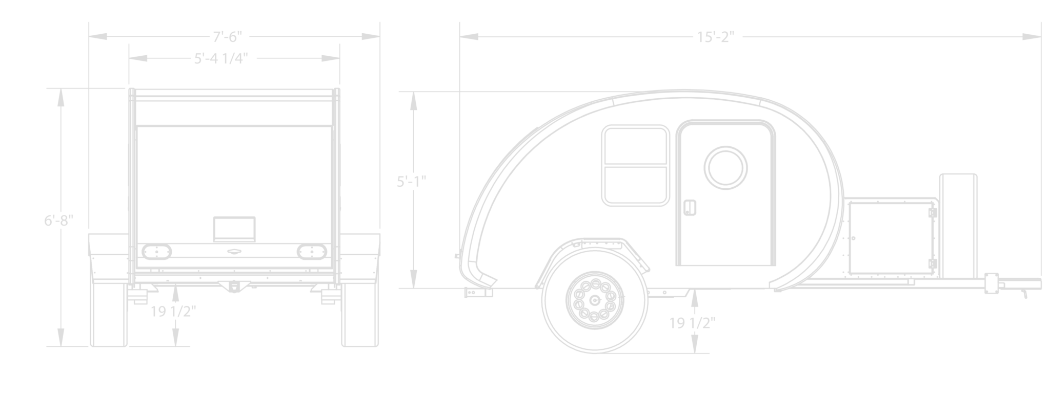 Rugged Teardrop Camper for Adventure Seekers| Bean Trailer