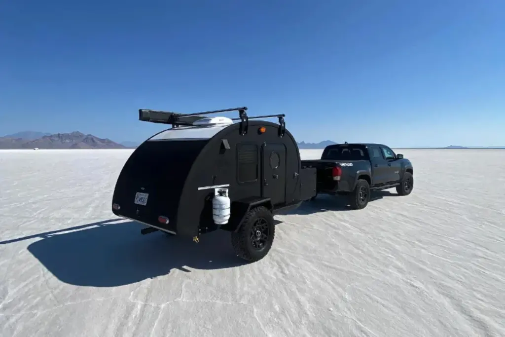 Bean on the salt flats