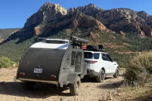 Black Bean camper on the trail