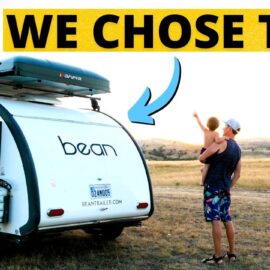 Teardrop Trailer YouTuber Playing With Sticks, Explains Why He Chose Bean Trailer