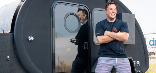 Elon Musk is Moving into a Teardrop Trailer