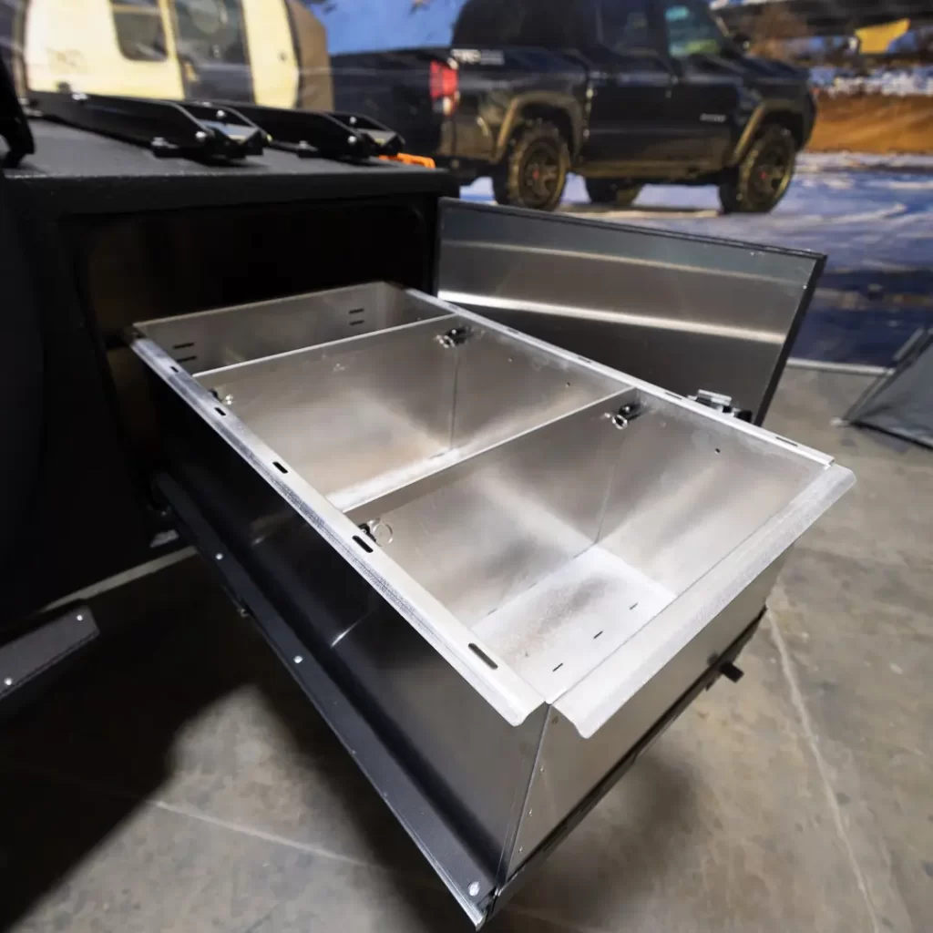 box with slide out drawer