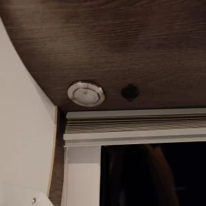 overhead light inside cabin