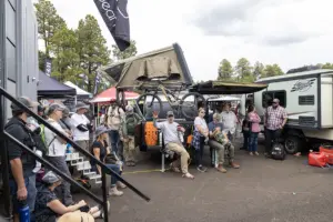 Bean Trailer at overland expo Mountain west event.