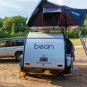 Bean set up with a rooftop tent