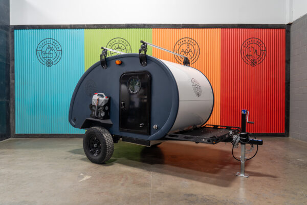 Bean Stock 2.0 Off-Road Teardrop Camper Trailer Lightweight, Adventure-Ready, Insignia Blue, I-222