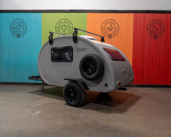 Bean Stock 2.0 Off-Road Teardrop Camper Trailer Lightweight, Adventure-Ready, Light Grey, I-209 - Image 2