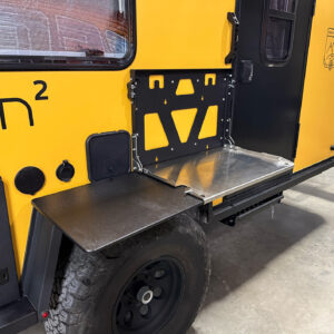 Black Bean Wall Mounted Table | Bean Trailer Manufacturing