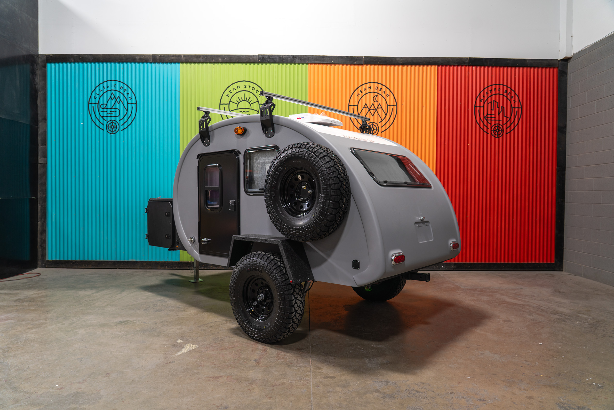 Bean Stock X Off-Road Teardrop Camper Trailer Rugged, Capable, Lightweight, Adventure-Ready, Light Grey, Dove Grey I-246 - Image 2