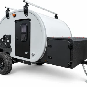 Bean Stock 2.0 Off-Road Teardrop Camper Trailer Rugged, Capable, Lightweight, Adventure-Ready, Dove Grey I-265
