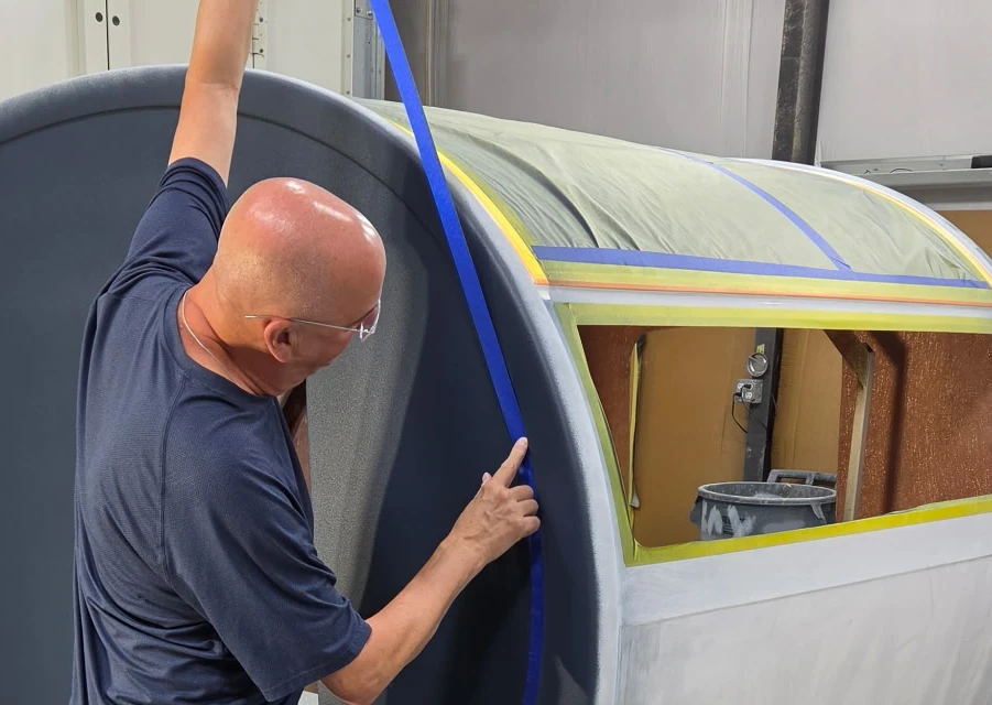 Building a Bean trailer in the shop
