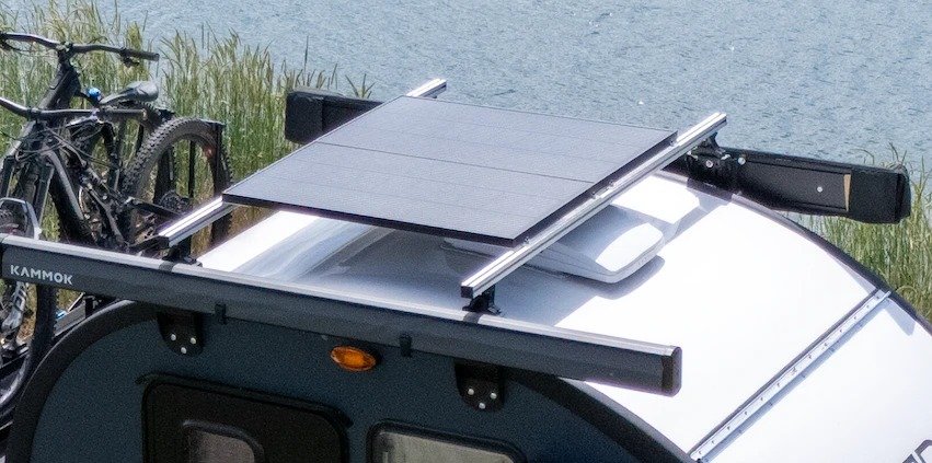 Roof Rack Solar Kit on a Bean