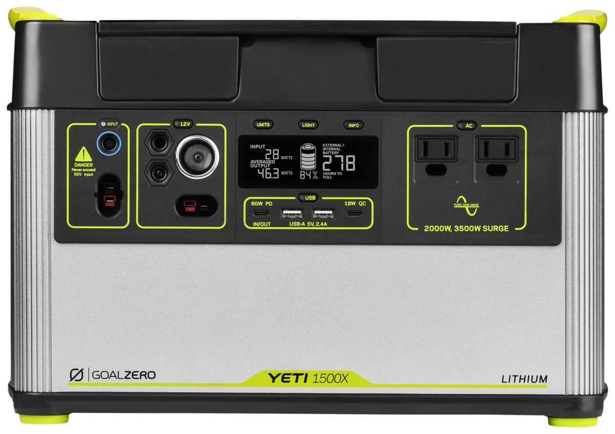 Goal Zero Yeti 1500X power station